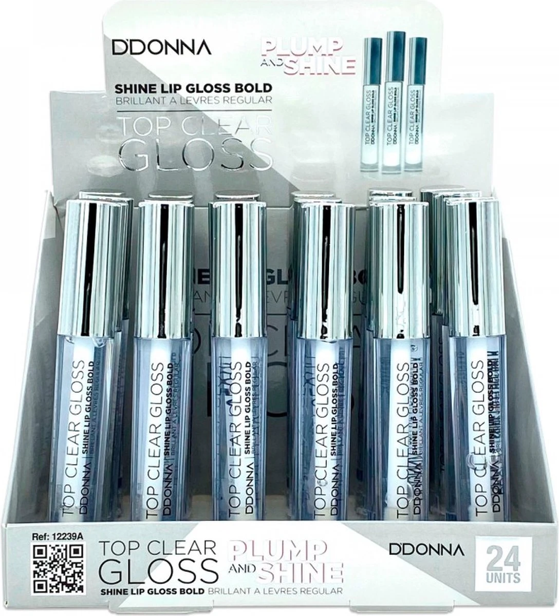D'Donna - Top Clear Lip Gloss Plump And ShineTransparant - 1 Flesje Met 6 Gram Inhoud 6 D'Donna - Top Clear Lip Gloss Plump And ShineTransparant - 1 Flesje Met 6 Gram Inhoud - Afbeelding 4