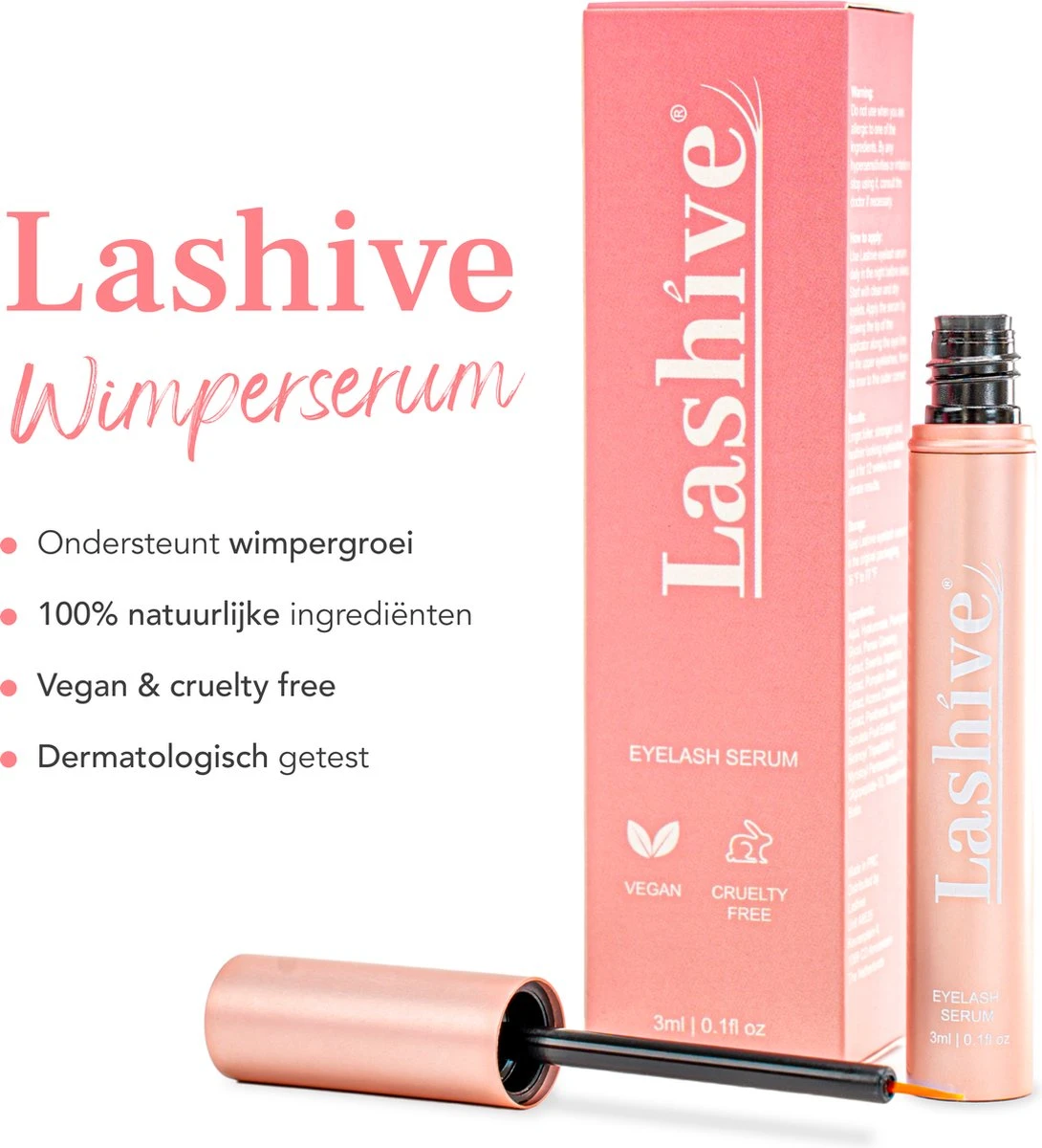 Lashive Wimperserum - Wimper Groeiserum - 3 Ml - Wenkbrauw Serum - Lash Lift Kit - Lashserum 4 Lashive Wimperserum - Wimper Groeiserum - 3 Ml - Wenkbrauw Serum - Lash Lift Kit - Lashserum - Afbeelding 2