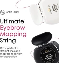 Marie-José & Co Brow Mapping String Set - Zwart & Witte Draad + 10 Vingerbeschermers - Perfect Wenkbrauwen Aftekenen Met Voorgekleurde Draad - Alternatief Voor Wenkbrauwsjablonen -Maybelline Winkel 1137x1200 5