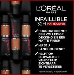 L’Oréal Paris Infaillible 32H Matte Cover Foundation - 320 - Foundation Met Een Volledige Dekking En Een Matte Finish - 30 Ml -Maybelline Winkel 1188x1200 3