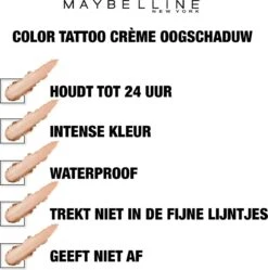 Maybelline Eye Studio Color Tattoo 24H Cream Oogschaduw - 230 Groundbreaker - Roestbruin 23 Maybelline Eye Studio Color Tattoo 24H Cream Oogschaduw - 230 Groundbreaker - Roestbruin -Maybelline Winkel 1189x1200 11