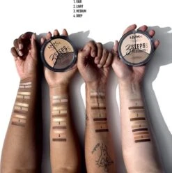 NYX Professional Makeup 3 Steps To Sculpt Face Sculpting Palette - Light 3STS02 - Highlighter En Contouring Make-up - 15 Gr -Maybelline Winkel 1193x1200 4