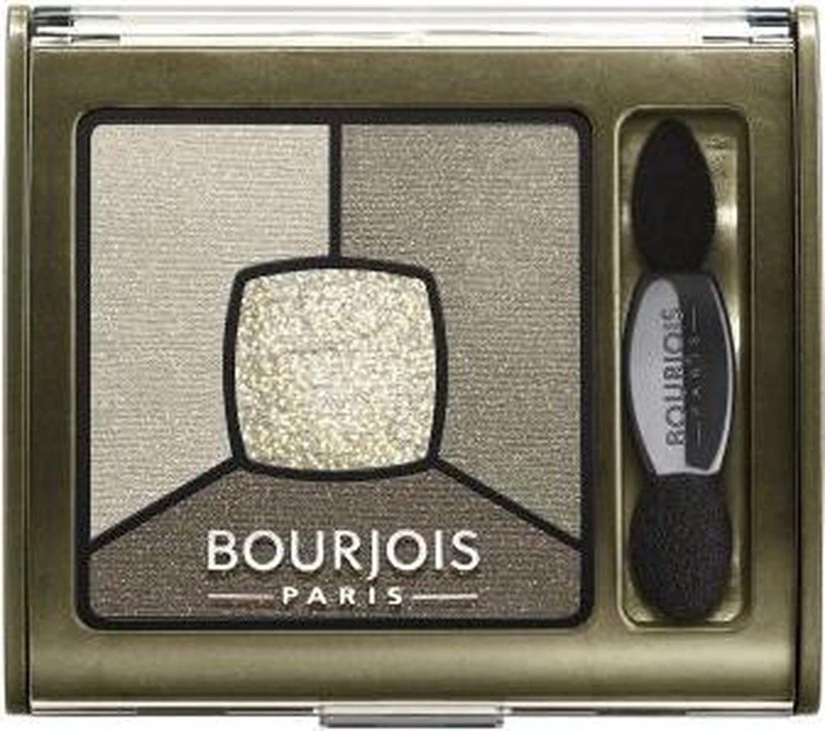 Bourjois Smoky Stories Quatuor - 04 Rock This Khaki - Oogschaduw 10 Bourjois Smoky Stories Quatuor - 04 Rock This Khaki - Oogschaduw - Afbeelding 8