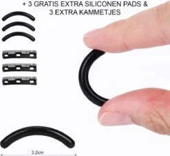 INTER-ESQUE® Wimperkruller - Eyelash Curler + 3x Gratis Extra Siliconen Pad & 3x Extra Kam - Zwart -Maybelline Winkel 1200x1099 1