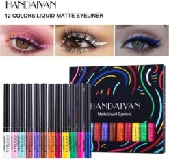 HANDAIYAN® | Liquid Eyeliner | Set Van 12 Kleuren | Gekleurde Eyeliner Set | Make Up | Waterproof | Langhoudend -Maybelline Winkel 1200x1127 1
