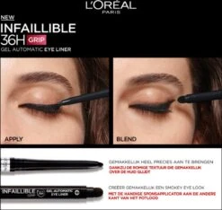 L’Oréal Paris Infallible Gel Automatic Eyeliner - 001 Intense Black 14 L’Oréal Paris Infallible Gel Automatic Eyeliner - 001 Intense Black -Maybelline Winkel 1200x1139 2