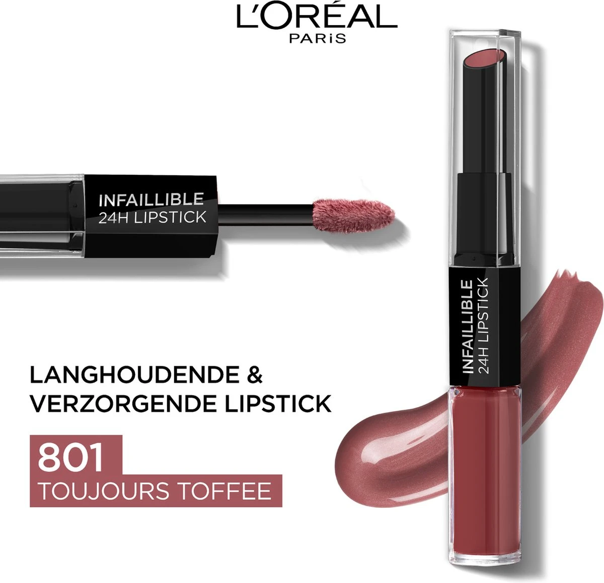 L’Oréal Paris Lippenstift Infaillible 24H - 801 Toujours Toffee 5 Ml 8 L’Oréal Paris Lippenstift Infaillible 24H - 801 Toujours Toffee 5 Ml - Afbeelding 6