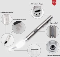 Microblading Pen Met Led Verlichting – Microblading Pen – Microblade Houder Met LED Lamp - Wenkbrauw Microblading Pen - Eyebrow Tattoo Pen - 3D- Hoge Kwaliteit – Herbruikbaar. -Maybelline Winkel 1200x1157 7