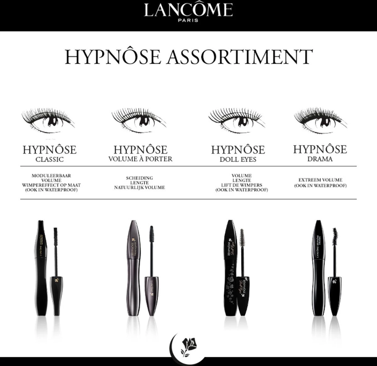 Lancôme Hypnôse Doll Eyes Waterproof Mascara - Zwart 4 Lancôme Hypnôse Doll Eyes Waterproof Mascara - Zwart - Afbeelding 2