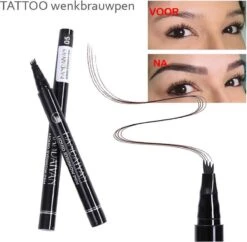 Wenkbrauw Microblade Pen - Tattoo - BRUIN 03 - Watervaste Microblading Wenkbrauwpen - Eyebrow Tattoo Pen - Make Up - 4 Punts Pen -Maybelline Winkel 1200x1178 7