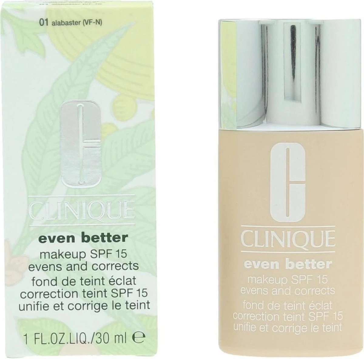 Clinique Even Better Foundation - CN 10 Alabaster - Met SPF 15 14 Clinique Even Better Foundation - CN 10 Alabaster - Met SPF 15 - Afbeelding 12