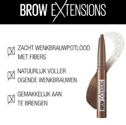 Maybelline Brow Extensions - 04 Medium Brown - Bruin Wenkbrauwpotlood - 10,5 Gr. 23 Maybelline Brow Extensions - 04 Medium Brown - Bruin Wenkbrauwpotlood - 10,5 Gr. -Maybelline Winkel 1200x1188 5