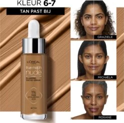 L'Oréal Paris True Match Tinted Serum Foundation - 6-7 Tan - 30ml -Maybelline Winkel 1200x1193