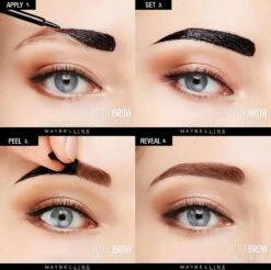 Maybelline New York - Tattoo Brow Peel-Off Wenkbrauwgel - 25 Chocolate Brown - Bruin -Maybelline Winkel 1200x1193 5
