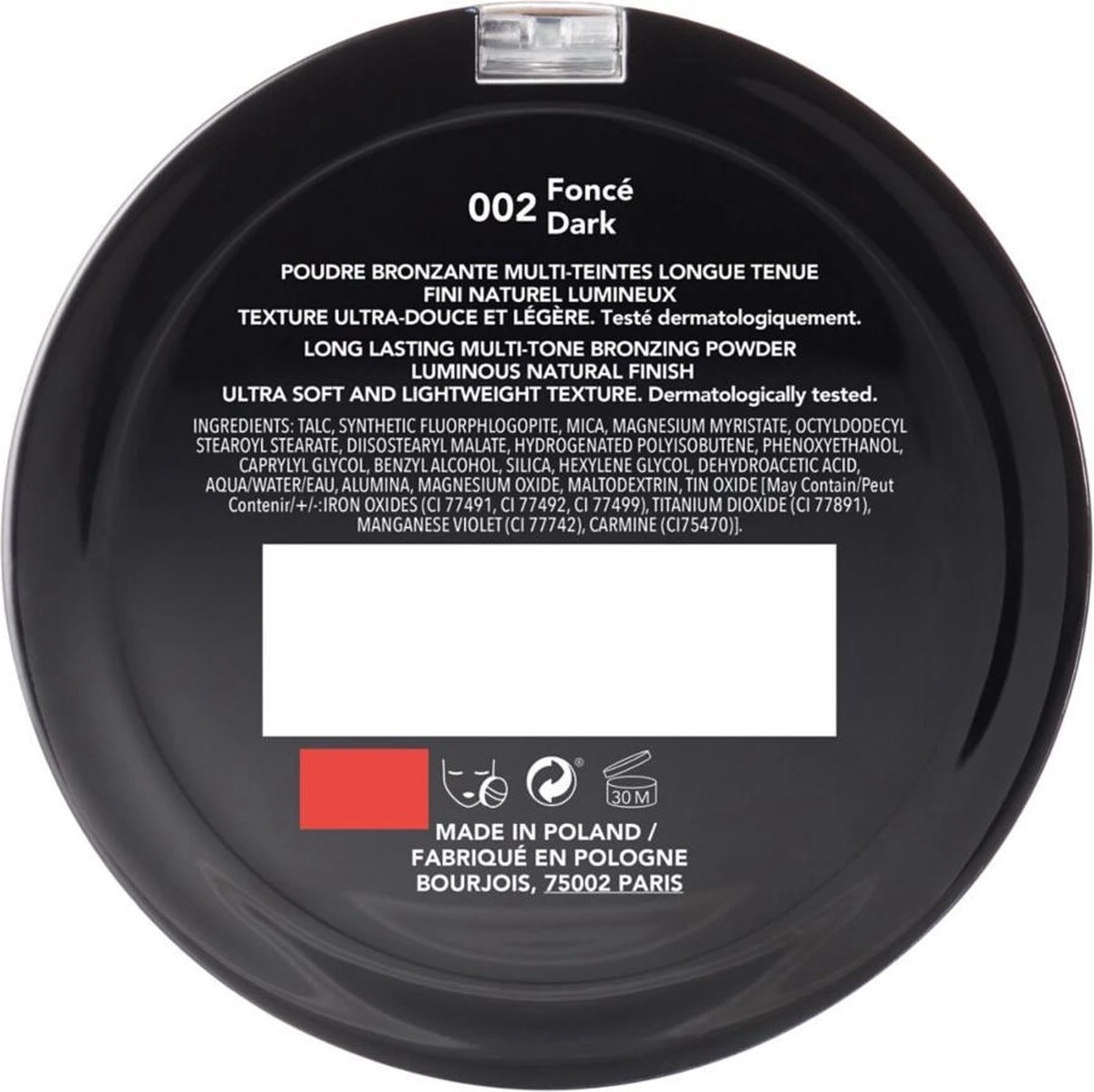 Bourjois Always Fabulous Bronzer - 002 Chocolate 5 Bourjois Always Fabulous Bronzer - 002 Chocolate - Afbeelding 3