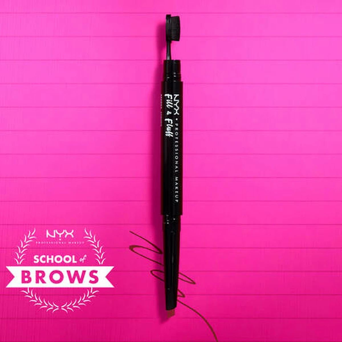 NYX Professional Makeup Fill & Fluff Eyebrow Pomade Pencil - FFEP08 Black - Wenkbrauw Potlood - 0,2 Gr 9 NYX Professional Makeup Fill & Fluff Eyebrow Pomade Pencil - FFEP08 Black - Wenkbrauw Potlood - 0,2 Gr - Afbeelding 7