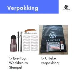 EverToys Wenkbrauw Stempel - Plus Poeder - Eye Brow Stamp - Kit - Trimmer - Potlood - Lash Lift - Stick - Potlood - Set - Bruin -Maybelline Winkel 1200x1200 1150