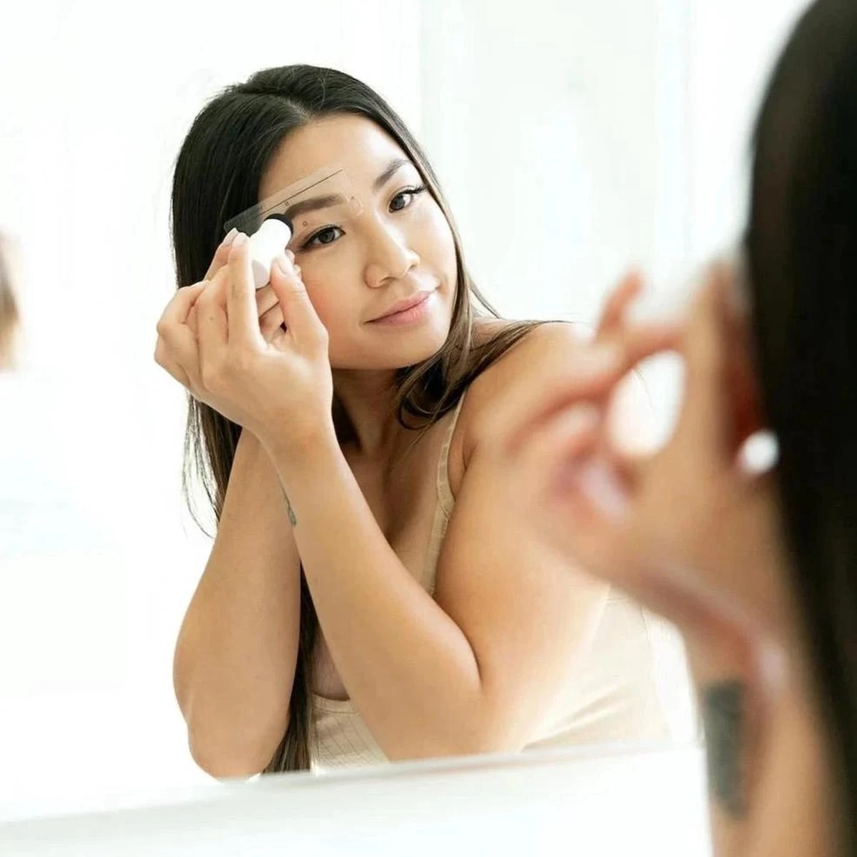 ProductPlanet Premium Wenkbrauw Stempel - Wenkbrauw Sjabloon - Wenkbrauwstempel - Brow Stamp - 10 Sjablonen - Borsteltje - Herbruikbaar - Waterdicht - Cadeau Voor Haar - Zwart 4 ProductPlanet Premium Wenkbrauw Stempel - Wenkbrauw Sjabloon - Wenkbrauwstempel - Brow Stamp - 10 Sjablonen - Borsteltje - Herbruikbaar - Waterdicht - Cadeau Voor Haar - Zwart - Afbeelding 2