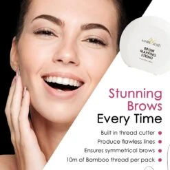 Marie-José & Co - Brow Mapping String - Voor Henna Brows & Microblading - Kleur Draad: Zwart - 1 X 10 M - 50 Toepassingen -Maybelline Winkel 1200x1200 1208