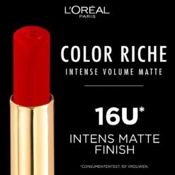 L'Oréal Paris - Color Riche Intense Volume Matte Lipstick - 633 Le Rosy Confident - Roze Lippenstift -Maybelline Winkel 1200x1200 392