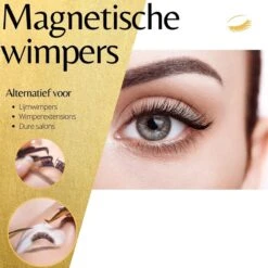 Magnetische Eyeliner Met 3D Magnetische Wimpers - Nepwimpers - Herbruikbaar - Zwart- Wimperset - Wimper Extensions - -Maybelline Winkel 1200x1200 603