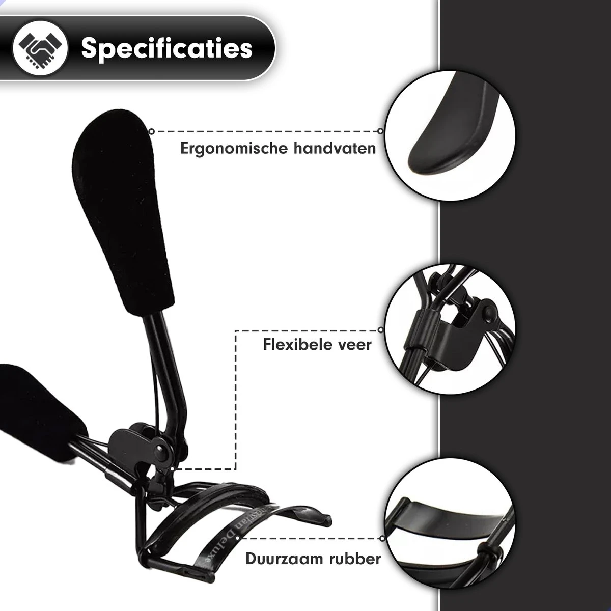 Christian Deluxe - Professionele Wimperkruller - Midnight Sky - Zwart 6 Christian Deluxe - Professionele Wimperkruller - Midnight Sky - Zwart - Afbeelding 4