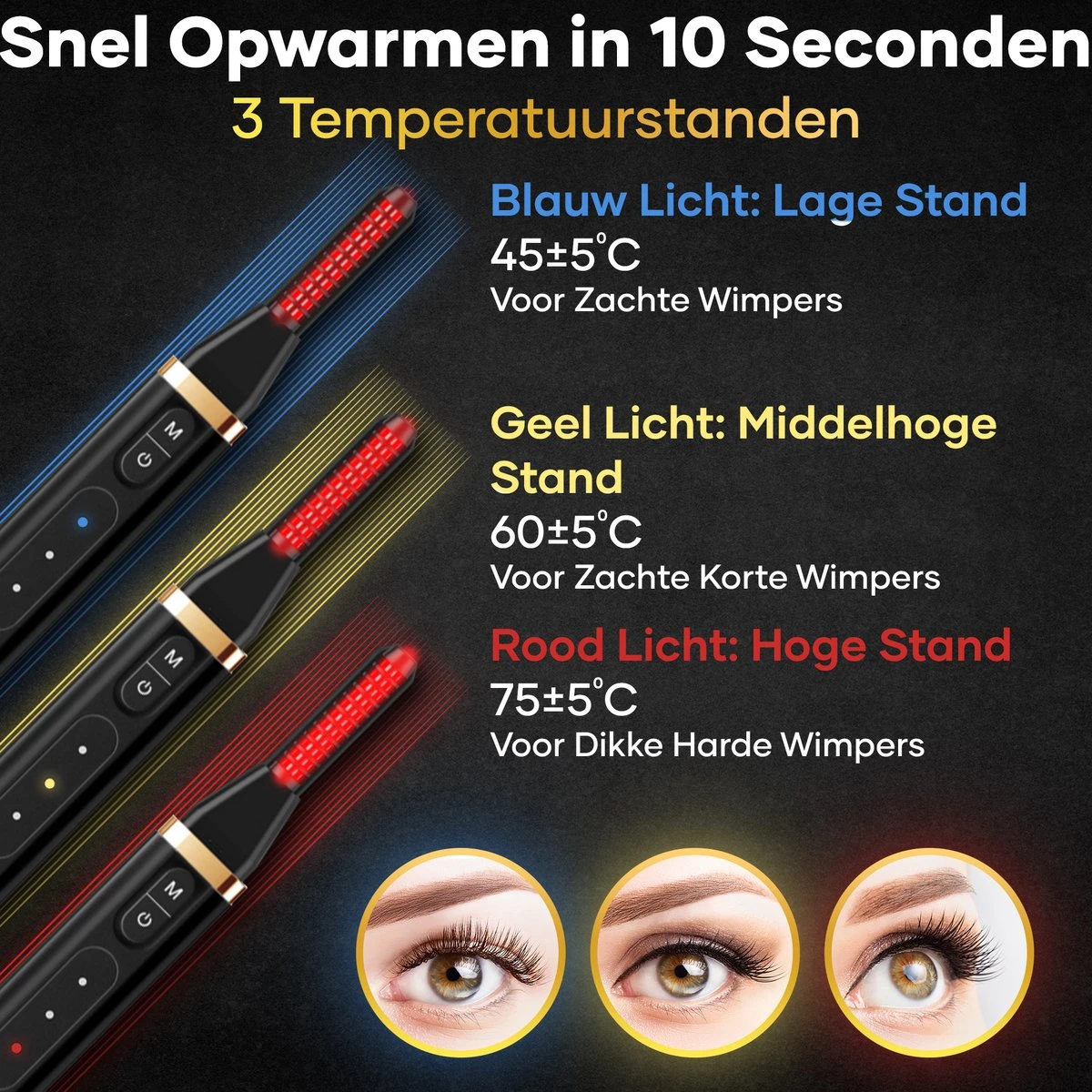 MoreWomen® Elektrische Wimperkruller - Wimperkruller - Verwarmd - Wimper Lift - Incl. Wimperborstel 4 MoreWomen® Elektrische Wimperkruller - Wimperkruller - Verwarmd - Wimper Lift - Incl. Wimperborstel - Afbeelding 2