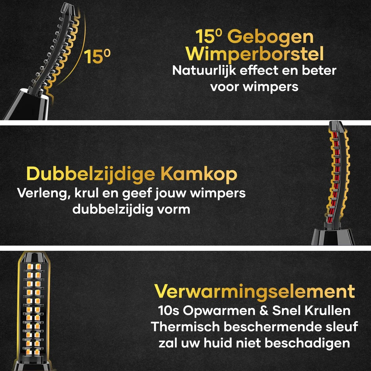 MoreWomen® Elektrische Wimperkruller - Wimperkruller - Verwarmd - Wimper Lift - Incl. Wimperborstel 8 MoreWomen® Elektrische Wimperkruller - Wimperkruller - Verwarmd - Wimper Lift - Incl. Wimperborstel - Afbeelding 6