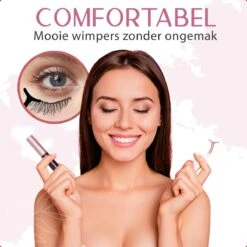 Magnetische Wimpers Met Eyeliner Set - Magnetic Lashes - Magneet - 10 Sets Nepwimpers Met 2 Eyeliners En 1 Applicator - Zwart -Maybelline Winkel 1200x1200 882