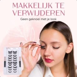 Magnetische Wimpers Met Eyeliner Set - Magnetic Lashes - Magneet - 10 Sets Nepwimpers Met 2 Eyeliners En 1 Applicator - Zwart -Maybelline Winkel 1200x1200 883