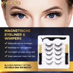 Nep Wimpers Met Magnetische Eyeliner Zwart - Wimperextensions Magnetic Lashes - Valse Wimpers Magneet Potlood En Applicator -Maybelline Winkel 1200x1200 897