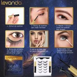 Nep Wimpers Met Magnetische Eyeliner Zwart - Wimperextensions Magnetic Lashes - Valse Wimpers Magneet Potlood En Applicator -Maybelline Winkel 1200x1200 898