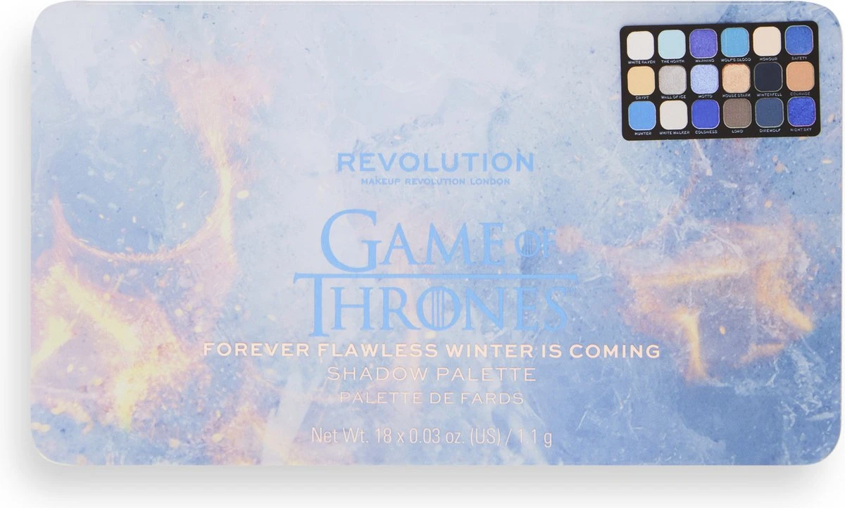 Makeup Revolution X Game Of Thrones Winter Is Coming Forever Flawless Shadow Palette - Oogschaduw Palette 7 Makeup Revolution X Game Of Thrones Winter Is Coming Forever Flawless Shadow Palette - Oogschaduw Palette - Afbeelding 6