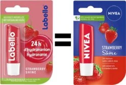 Nivea - Labello Strawberry Shine Lippenbalsem - 5,5 Ml Stick - Lipbalsem - Lipbalm - Lipverzorging - Verrijkt Met Shea Boter En Bio Jojoba Olie -Maybelline Winkel 1200x808