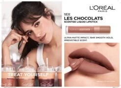 L’Oréal Paris Make-Up Designer Les Chocolats Lipstick - 842 Candy Man - Paars - Ultra Matte Lippenstift Met Chocoladegeur - 7,6 Ml -Maybelline Winkel 1200x881