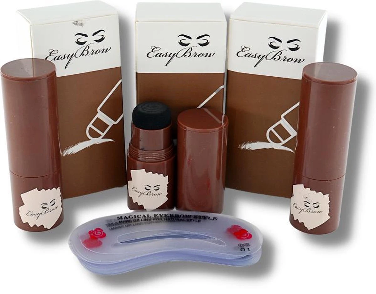 EasyBrow Wenkbrauw Kit Donkerbruin - Wenkbrauw Sjabloon 24 Stuks - Wenkbrauw Stempel - Wenkbrauw Poeder - Eyebrow Stamp - Brow Lift 6 EasyBrow Wenkbrauw Kit Donkerbruin - Wenkbrauw Sjabloon 24 Stuks - Wenkbrauw Stempel - Wenkbrauw Poeder - Eyebrow Stamp - Brow Lift - Afbeelding 4