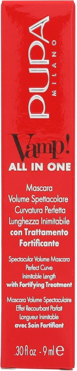 Pupa Milano Vamp! All In One Mascara - 101 Extra Black 5 Pupa Milano Vamp! All In One Mascara - 101 Extra Black - Afbeelding 3