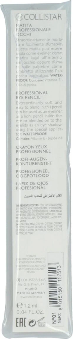 Collistar Professional Eyepencil 1, Black -Maybelline Winkel 261x1200 1