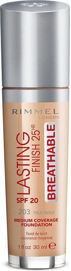 Rimmel London Rimmel Lasting Finish Breathable Foundation - 203 True Beige