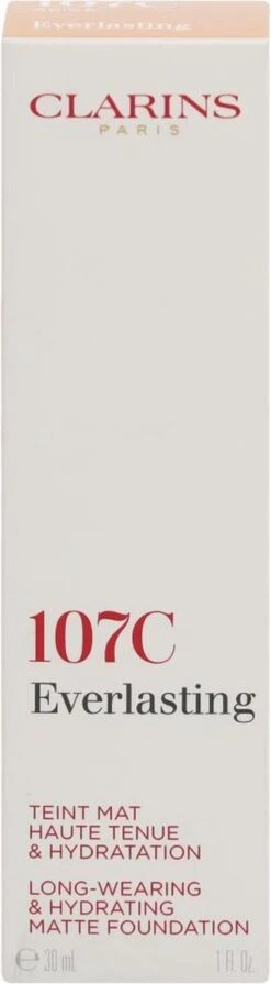 Clarins Everlasting Long-Wearing & Hydrating Matte Foundation - Long-Lasting Moisturizing Makeup With Matte Effect 30 Ml 107C -Maybelline Winkel 331x1200