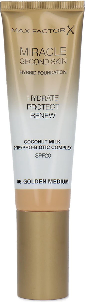 Max Factor Miracle Second Skin Foundation - 06 Golden Medium 3 Max Factor Miracle Second Skin Foundation - 06 Golden Medium