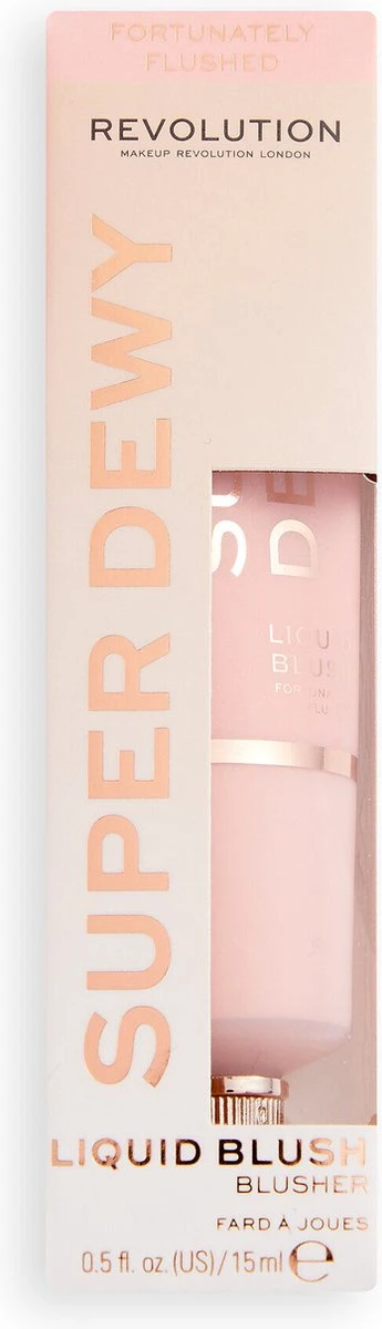 Makeup Revolution - Superdewy Liquid Blush - Fortunately Flushed 4 Makeup Revolution - Superdewy Liquid Blush - Fortunately Flushed - Afbeelding 2