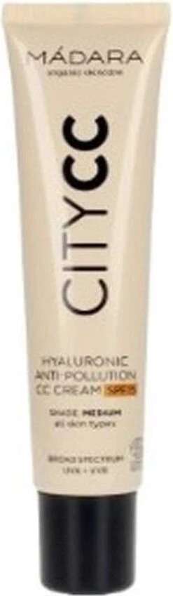 MÁDARA Anti-Pollution CC Cream SPF15 Medium Beige 40ml - Hyaluronzuur -UVA/UVB -Maybelline Winkel 349x1200 2