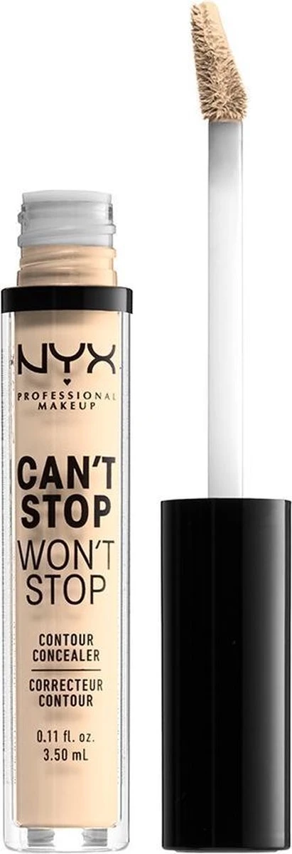 NYX Professional Makeup Can't Stop Won't Stop Contour Concealer - Pale CSWSC1 - 3,5 Ml 4 NYX Professional Makeup Can't Stop Won't Stop Contour Concealer - Pale CSWSC1 - 3,5 Ml - Afbeelding 2