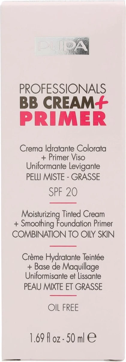 Pupa BB Cream + Primer For Combination To Oily Skin - 002 Sand 4 Pupa BB Cream + Primer For Combination To Oily Skin - 002 Sand - Afbeelding 2