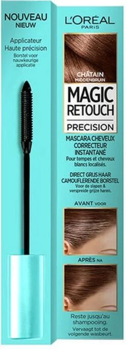 L'oréal Paris Magic Retouch Cepillo Cubre Canas #castaño 8 Ml