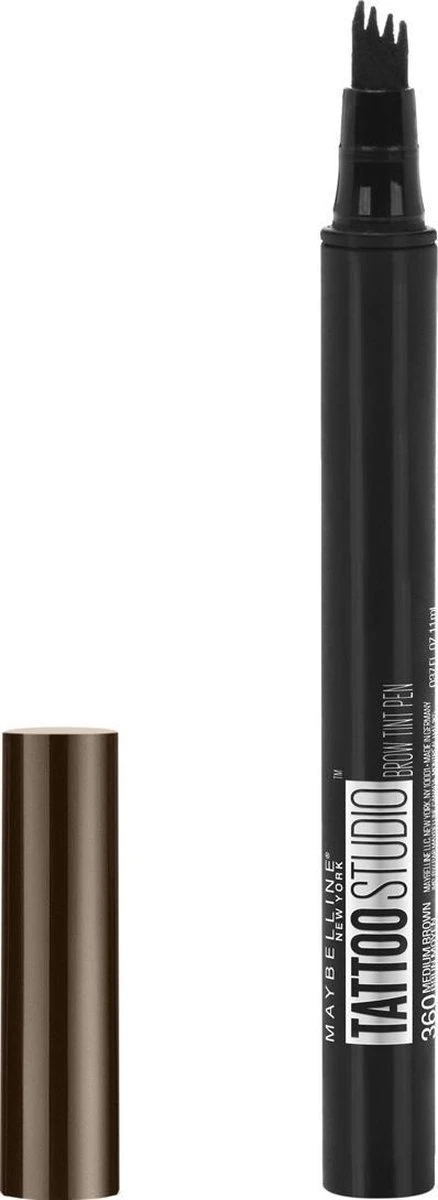 Maybelline TattooBrow 1D Wenkbrauwpen - 130 Deep 4 Maybelline TattooBrow 1D Wenkbrauwpen - 130 Deep - Afbeelding 2