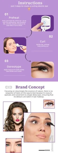 BeautyTech Elektrische Wimperkruller/Wimperkrultang - Roze - Oplaadbaar - Beauty - Verzorging - Make Up -Maybelline Winkel 458x1200 2