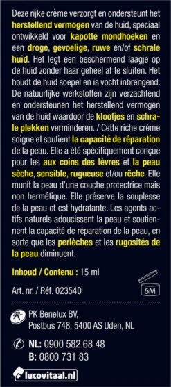 Lucovitaal - Kapotte Mondhoeken Crème - Lippenbalsem 19 Lucovitaal - Kapotte Mondhoeken Crème - Lippenbalsem -Maybelline Winkel 532x1200 2