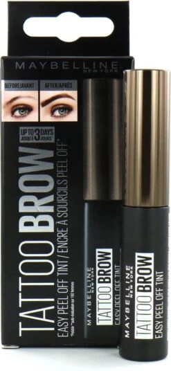 Maybelline New York - Tattoo Brow Peel-Off Wenkbrauwgel - 25 Chocolate Brown - Bruin -Maybelline Winkel 553x1200 1